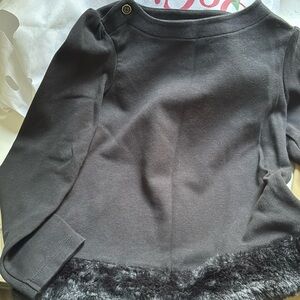 Janie and Jack black long sleeved shirt
